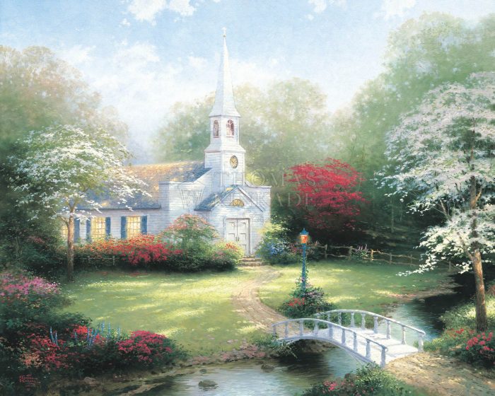 thomas kinkade hometown bridge