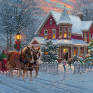 Hanging Farmhouse Dashing Through the Snow Christmas Truck 